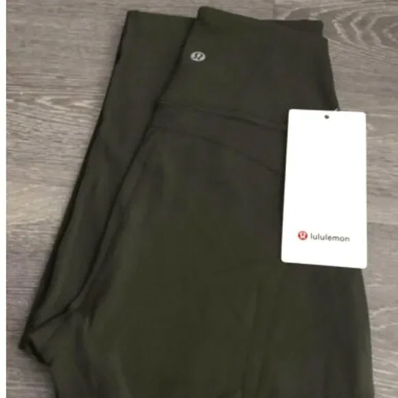 NWT LULULEMON Groove Pant Flare High Waist army Green olive NULU size 4 perfect - Picture 3 of 11
